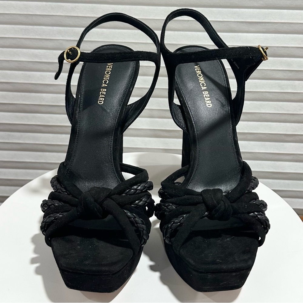 🌹VERONICA BEARD🌹 Flavia Platform Sandal Black Size: 8.5 - Picture 5 of 16